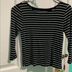 Black striped shirt
